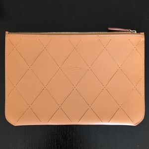 Boldrini Tan Leather Clutch